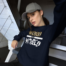Load image into Gallery viewer, Word Over World Unisex Long Sleeve (White Text)