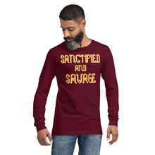 Cargar imagen en el visor de la galería, Sanctified and Savage Unisex Long Sleeve