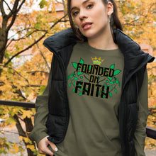 Cargar imagen en el visor de la galería, Founded On Faith Unisex Long Sleeve