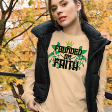 Cargar imagen en el visor de la galería, Founded On Faith Unisex Long Sleeve