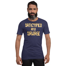 Cargar imagen en el visor de la galería, Sanctified And Savage Unisex Short Sleeve
