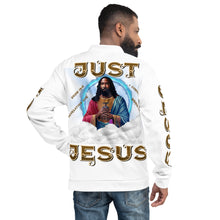 Load image into Gallery viewer, Just Jesus Unisex Bomber Jacket
