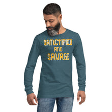 Load image into Gallery viewer, Sanctified and Savage Unisex Long Sleeve
