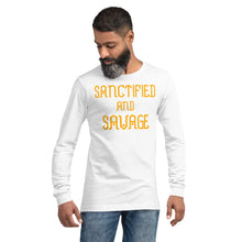 Load image into Gallery viewer, Sanctified and Savage Unisex Long Sleeve
