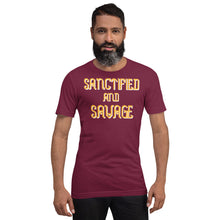 Load image into Gallery viewer, Sanctified And Savage Unisex Short Sleeve
