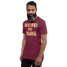 Load image into Gallery viewer, Sanctified And Savage Unisex Short Sleeve
