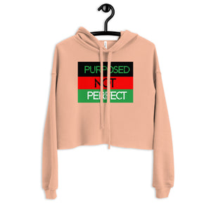 Purposed Not Perfect Crop Hoodie