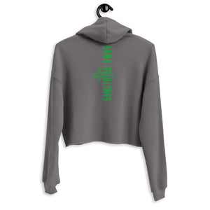 Purposed Not Perfect Crop Hoodie